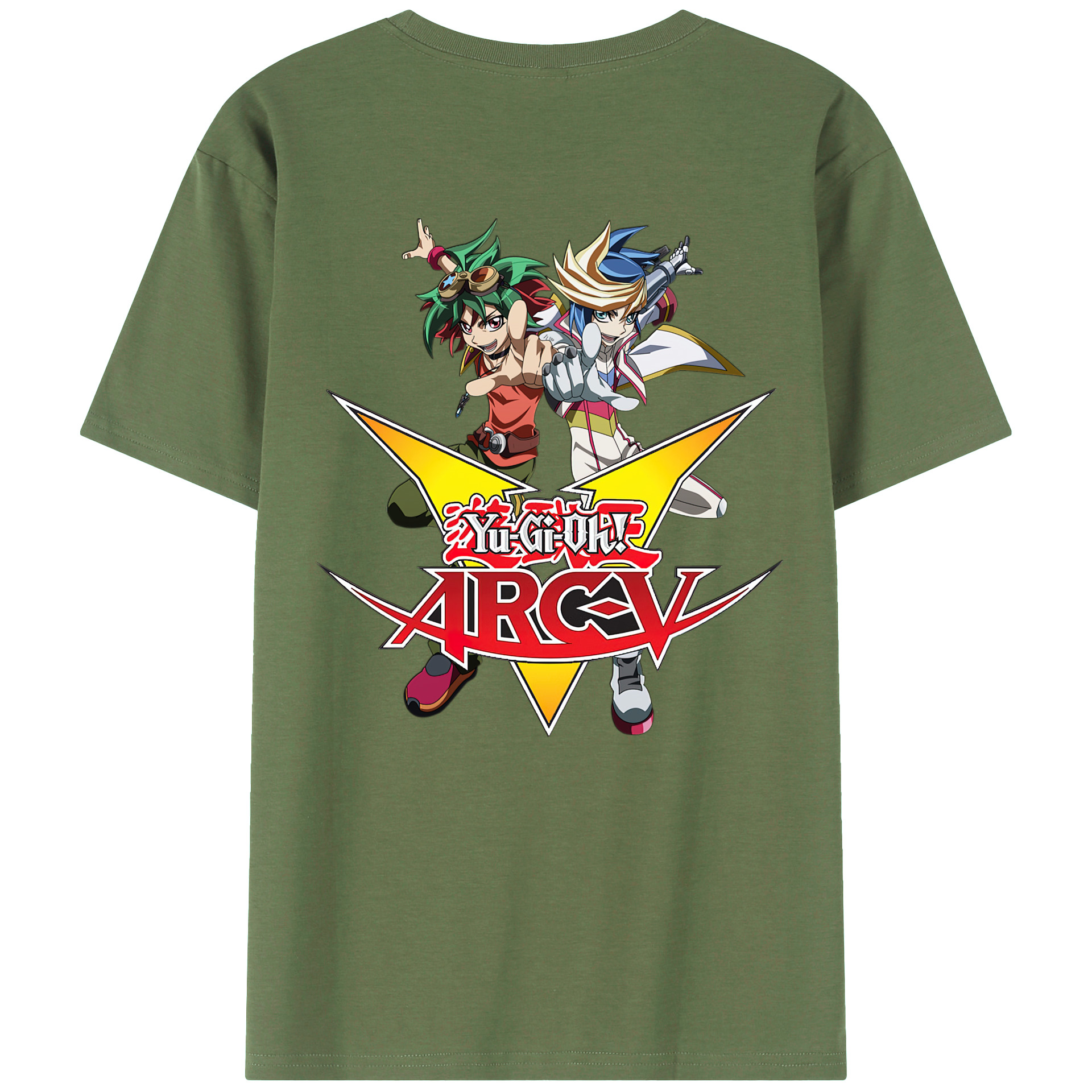 （画像用） 遊☆戯☆王 Yu-Gi-Oh! 綿100％ メンズ半袖Tシャツ（バックプリント） 通気性
